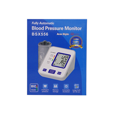 3.5in होम मेडिकल ब्लड प्रेशर मॉनिटर्स अपर आर्म बीपी मॉनिटर 0 से 290mmHg